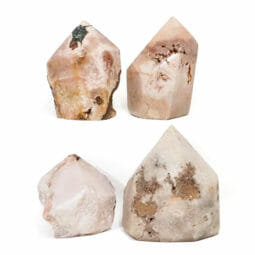 Natural Pink Amethyst Terminated Point Set 4 DS1810 | Himalayan Salt Factory