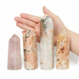 0.85kg Natural Pink Amethyst Terminated Point Set 4 DS1812 5 Natural Pink Amethyst Terminated Point Set 4 DS1812 | Himalayan Salt Factory