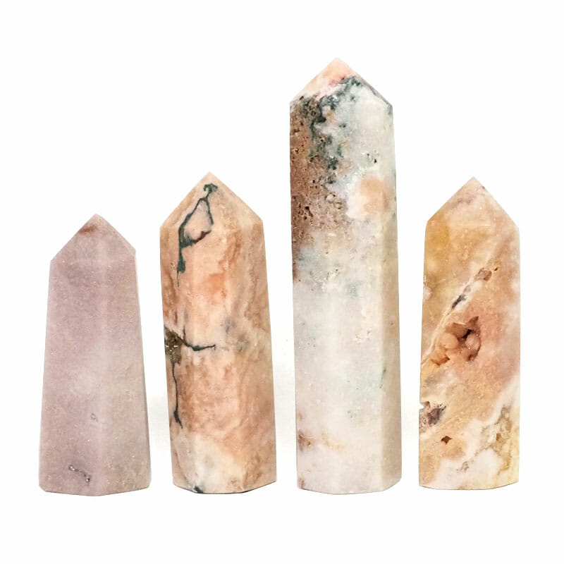 0.85kg Natural Pink Amethyst Terminated Point Set 4 DS1812 3 Natural Pink Amethyst Terminated Point Set 4 DS1812 | Himalayan Salt Factory