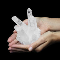 0.55kg Clear Quartz Crystal Cluster DK516 | Himalayan Salt Factory