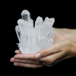 0.78kg Clear Quartz Crystal Cluster DK520 | Himalayan Salt Factory