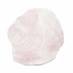 1.85kg Natural Rose Quartz Polished Slab Plate J1845 | Himalayan Salt Factory