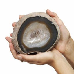 2.18kg Natural Agate Crystal Polished Bowl J1853 | Himalayan Salt Factory