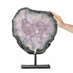 12.85kg Natural Brazil Amethyst Geode Slice DK526 | Himalayan Salt Factory