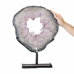 7.15kg Natural Brazil Amethyst Geode Slice DK529 | Himalayan Salt Factory
