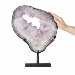 6.55kg Natural Brazil Amethyst Geode Slice DK531 | Himalayan Salt Factory