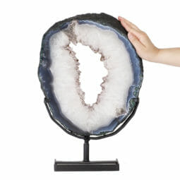 7.20kg Natural Brazil Amethyst Geode Slice DK533 | Himalayan Salt Factory