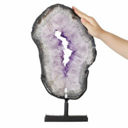 7.40kg Natural Brazil Amethyst Geode Slice DK540 | Himalayan Salt Factory