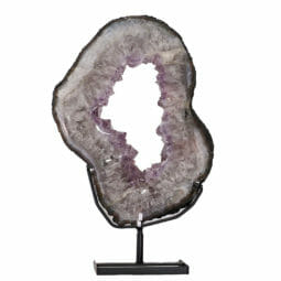 11.90kg Natural Brazil Amethyst Geode Slice DK545 | Himalayan Salt Factory
