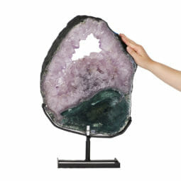 10.90kg Natural Brazil Amethyst Geode Slice DK547 | Himalayan Salt Factory