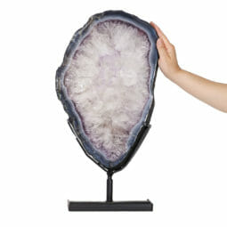 9.55kg Natural Brazil Amethyst Geode Slice DK548 | Himalayan Salt Factory