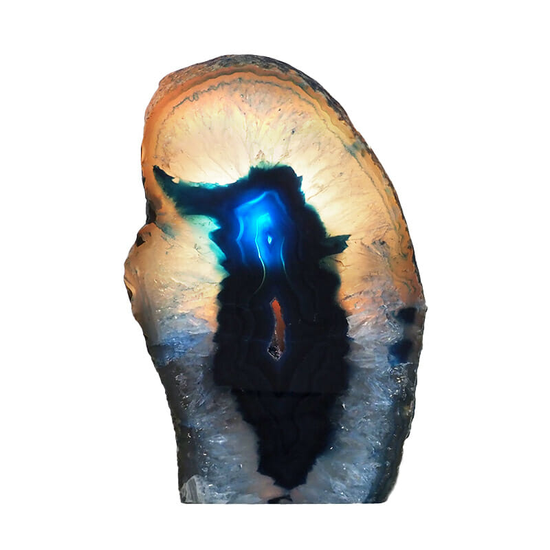 1.79kg Agate Crystal Lamp N1825 4 Agate Crystal Lamp N1825 | Himalayan Salt Factory
