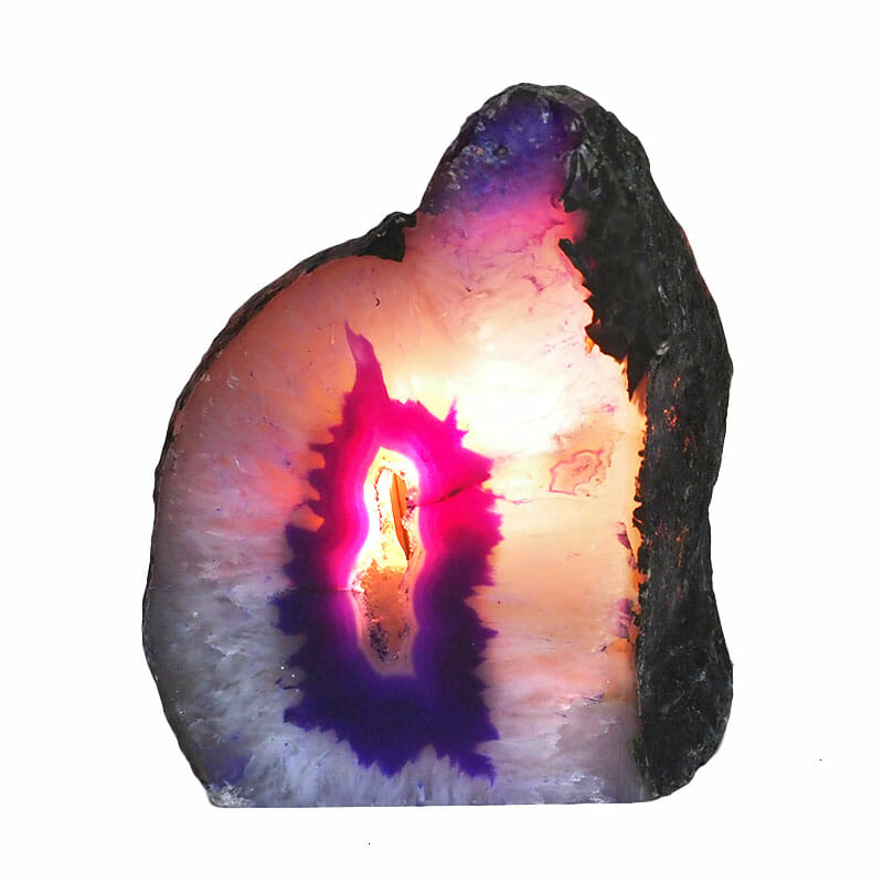 2.89kg Agate Crystal Lamp N1850 4 Agate Crystal Lamp N1850 | Himalayan Salt Factory
