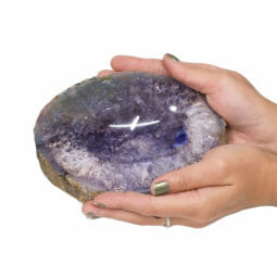 Agate Crystal Polished Bowl N1707 | Himalayan Salt Factory
