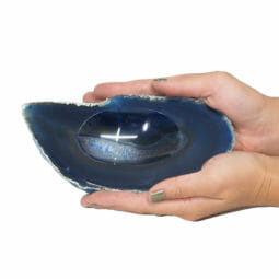 Agate Crystal Polished Bowl N1708 | Himalayan Salt Factory