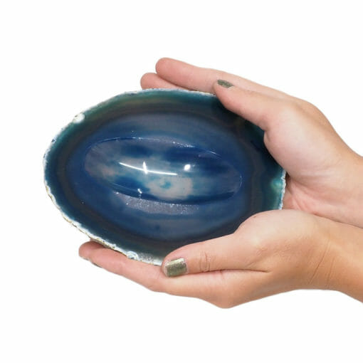 Agate Crystal Polished Bowl N1725 | Himalayan Salt Factory