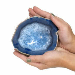 Agate Crystal Polished Bowl N1726 | Himalayan Salt Factory