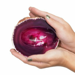 Agate Crystal Polished Bowl N1731 | Himalayan Salt Factory
