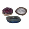 1.25kg Colourful Agate Crystal Polished Bowl set of 3 N1732 2 Agate Crystal Polished Bowl N1732 | Himalayan Salt Factory