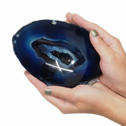 Agate Crystal Polished Bowl N1735 | Himalayan Salt Factory