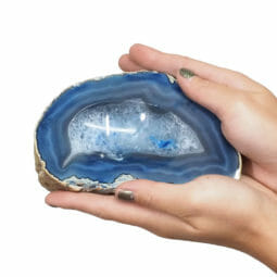Agate Crystal Polished Bowl N1743 | Himalayan Salt Factory