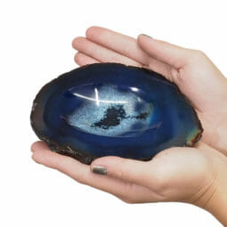Agate Crystal Polished Bowl N1744 | Himalayan Salt Factory