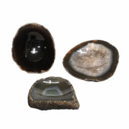 Agate Crystal Polished Bowl N1753 | Himalayan Salt Factory