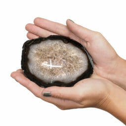 Agate Crystal Polished Bowl N1754 | Himalayan Salt Factory