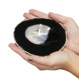 Agate Crystal Polished Bowl N1758 | Himalayan Salt Factory