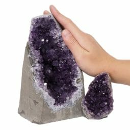 2.70kg Amethyst Crystal Geode Specimen Set 2 Pieces DN1523 5 Amethyst Crystal Geode Specimen Set DN1523 | Himalayan Salt Factory