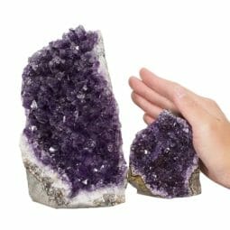 2.38kg Amethyst Crystal Geode Specimen Set 2 Pieces DN1524 5 Amethyst Crystal Geode Specimen Set DN1524 | Himalayan Salt Factory