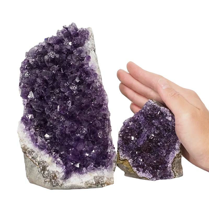 2.38kg Amethyst Crystal Geode Specimen Set 2 Pieces DN1524 4 Amethyst Crystal Geode Specimen Set DN1524 | Himalayan Salt Factory