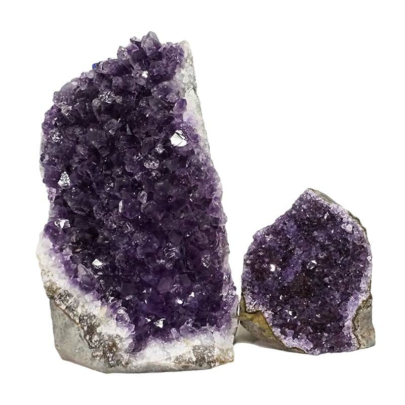 2.38kg Amethyst Crystal Geode Specimen Set 2 Pieces DN1524 3 Amethyst Crystal Geode Specimen Set DN1524 | Himalayan Salt Factory