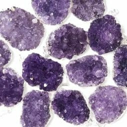 Amethyst Druze Cluster Electroformed SP Pendant | Himalayan Salt Factory