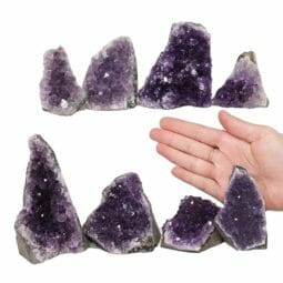 2.27kg Amethyst Mini Cluster Specimen Set 8 Pieces N1640 5 Amethyst Mini Cluster Specimen Set N1640 | Himalayan Salt Factory
