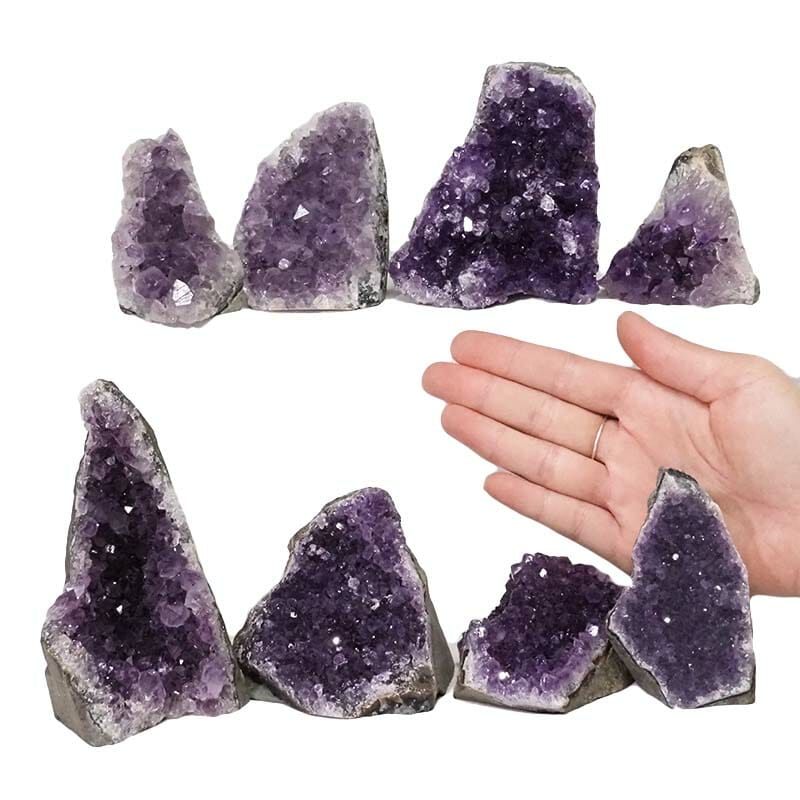 2.27kg Amethyst Mini Cluster Specimen Set 8 Pieces N1640 4 Amethyst Mini Cluster Specimen Set N1640 | Himalayan Salt Factory