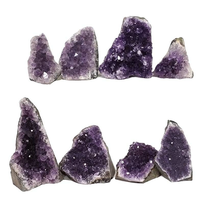 2.27kg Amethyst Mini Cluster Specimen Set 8 Pieces N1640 3 Amethyst Mini Cluster Specimen Set N1640 | Himalayan Salt Factory