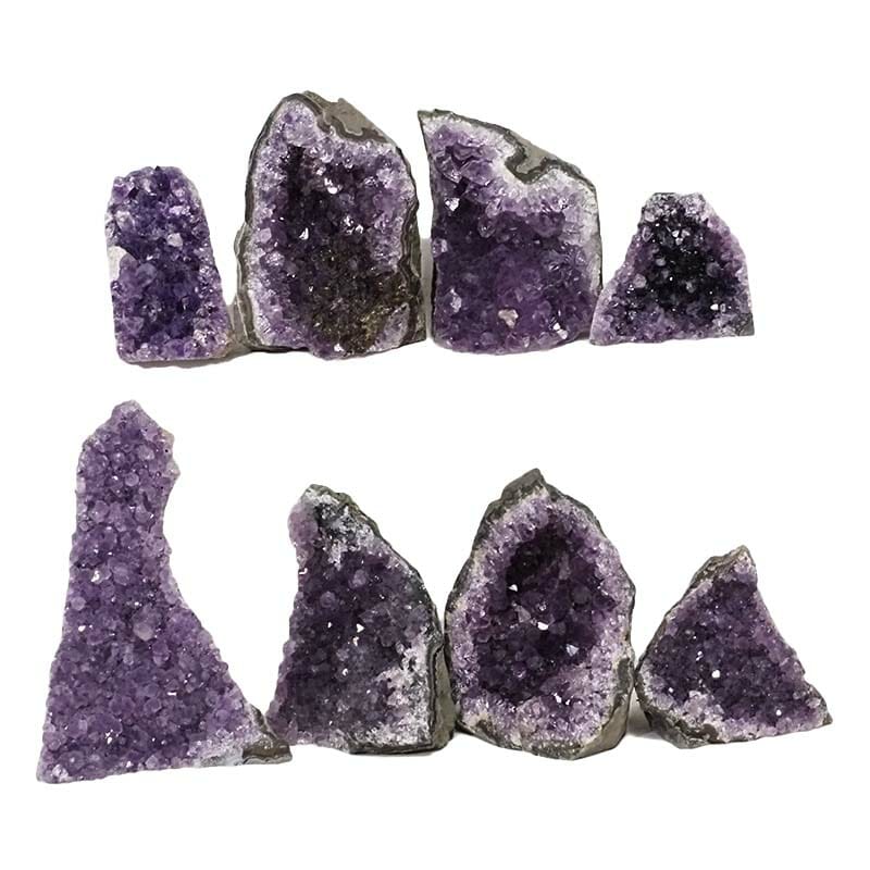 2.12kg Amethyst Mini Cluster Specimen Set 8 Pieces N1641 3 Amethyst Mini Cluster Specimen Set N1641 | Himalayan Salt Factory