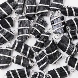 Black Tourmaline Spiral SP Pendant 7 Black Tourmaline Spiral SP Pendant | Crystal Factory
