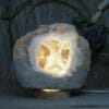 4.34kg Natural Calcite Geode Lamp with Large LED Light Base DK564 | Himalayan Salt Factory