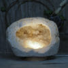 4.43kg Natural Calcite Geode Lamp with Large LED Light Base DK567 | Himalayan Salt Factory