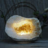 6.04kg Natural Calcite Geode Lamp with Large LED Light Base DK573 | Himalayan Salt Factory