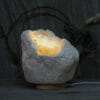 4.74kg Natural Calcite Geode Lamp with Large LED Light Base DK574 | Himalayan Salt Factory