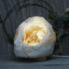 4.32kg Natural Calcite Geode Lamp with Large LED Light Base DK579 | Himalayan Salt Factory