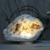 5.13kg Natural Calcite Geode Lamp with Large LED Light Base DK581 | Himalayan Salt Factory