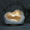 4.72kg Natural Calcite Geode Lamp with Large LED Light Base DK582 | Himalayan Salt Factory