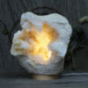 5.33kg Natural Calcite Geode Lamp with Large LED Light Base DK585 | Himalayan Salt Factory