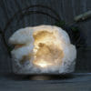 4.54kg Natural Calcite Geode Lamp with Large LED Light Base DK587 | Himalayan Salt factory