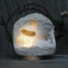 5.35kg Natural Calcite Geode Lamp with Large LED Light Base DK588 | Himalayan Salt Factory