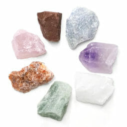 Chakra Healing Stones 7 Pieces Rough | Himalayan Salt Factory